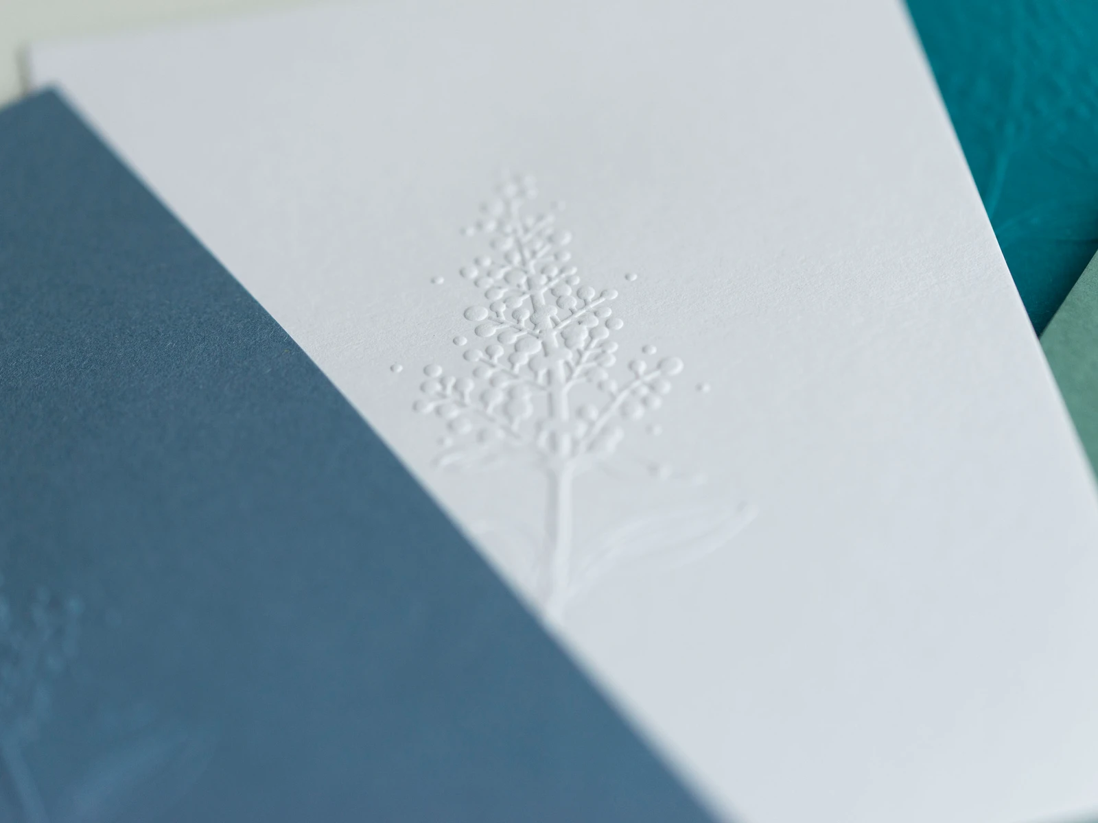 cartes de vœux bleu gris et blanc
