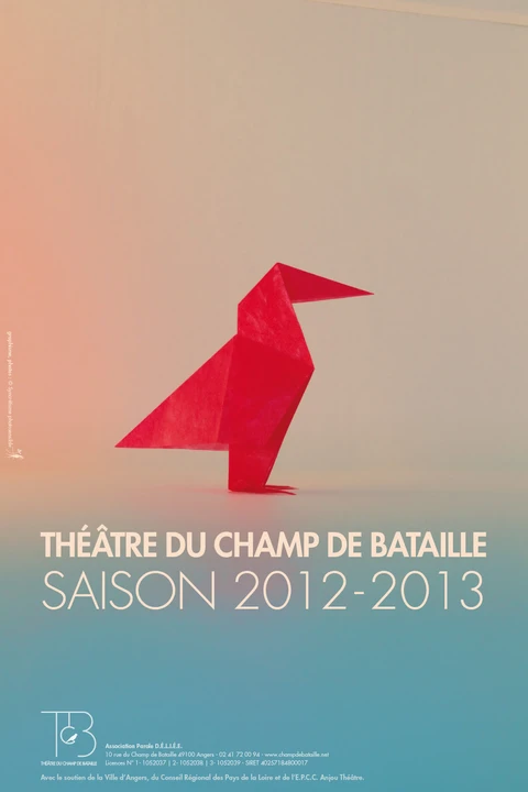 affiche avec origami