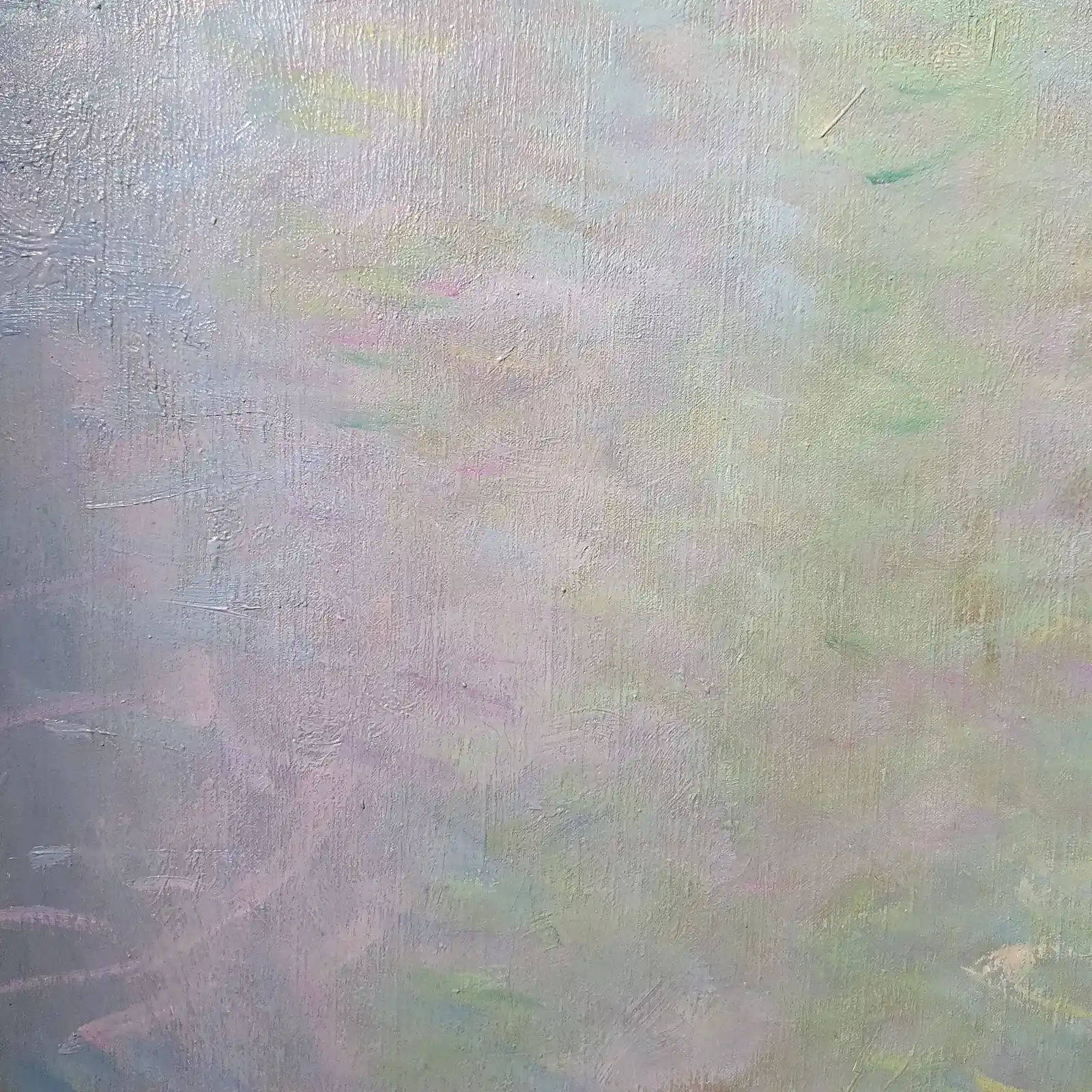 détail de peinture violet et gris