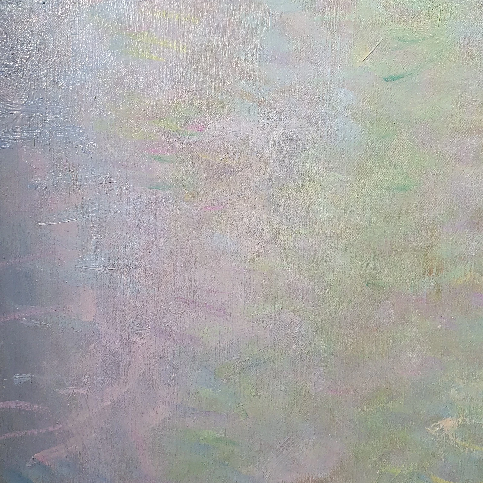 détail de peinture violet et gris