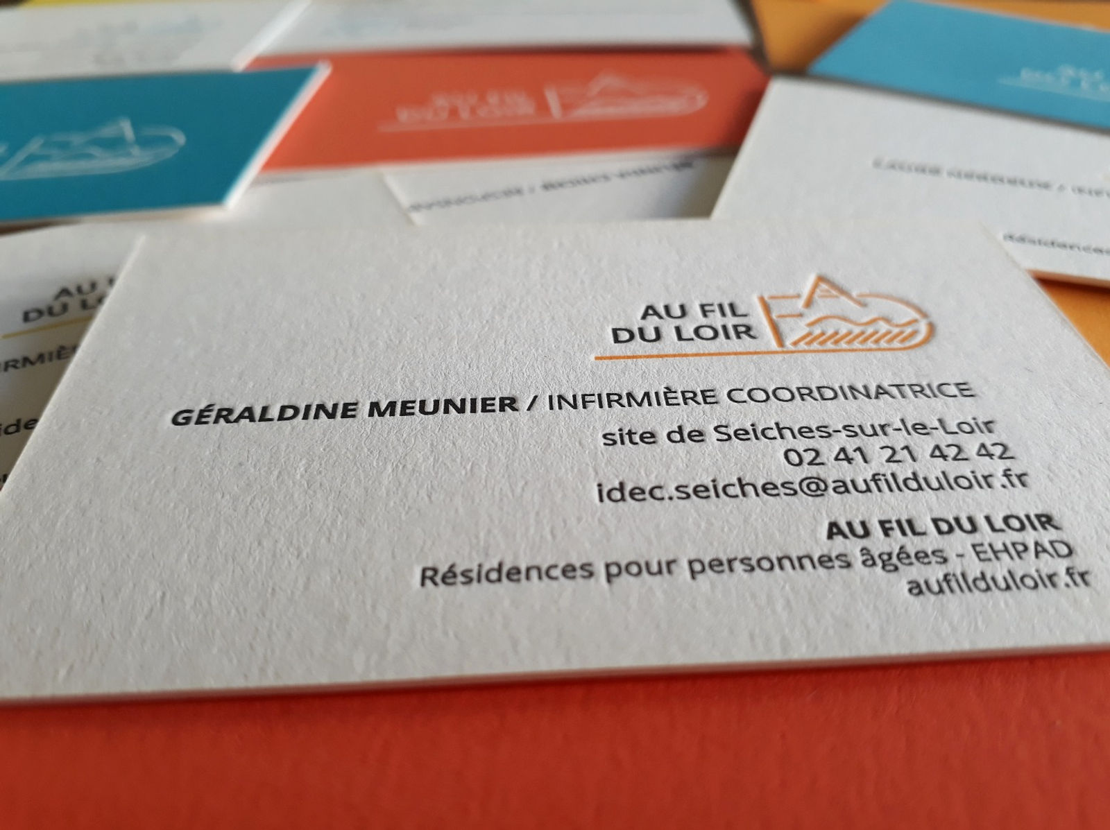 carte de visite letter press