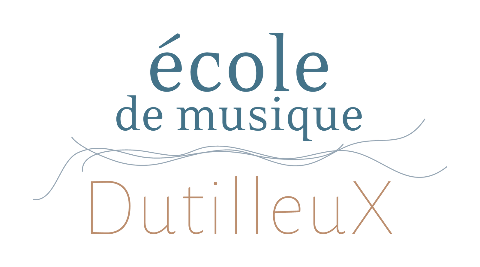 logotype texte école de musique Dutilleux