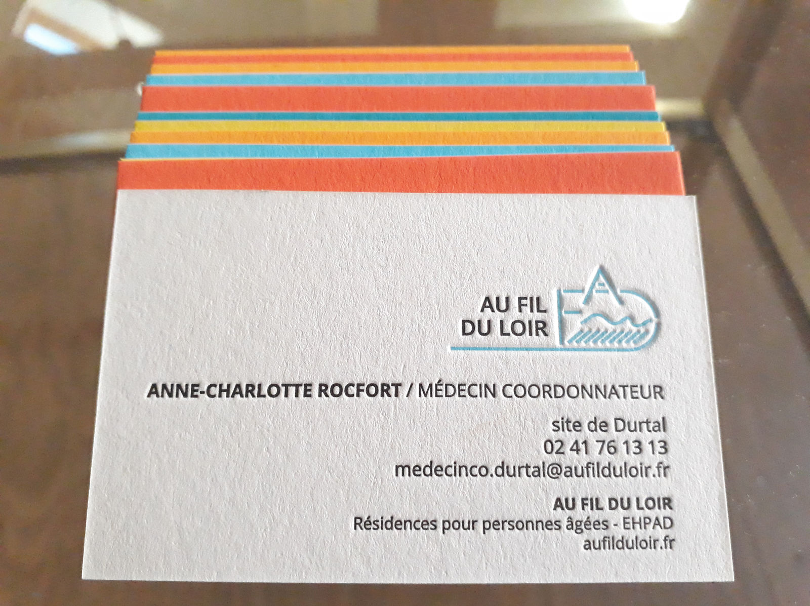 carte de visite letter press